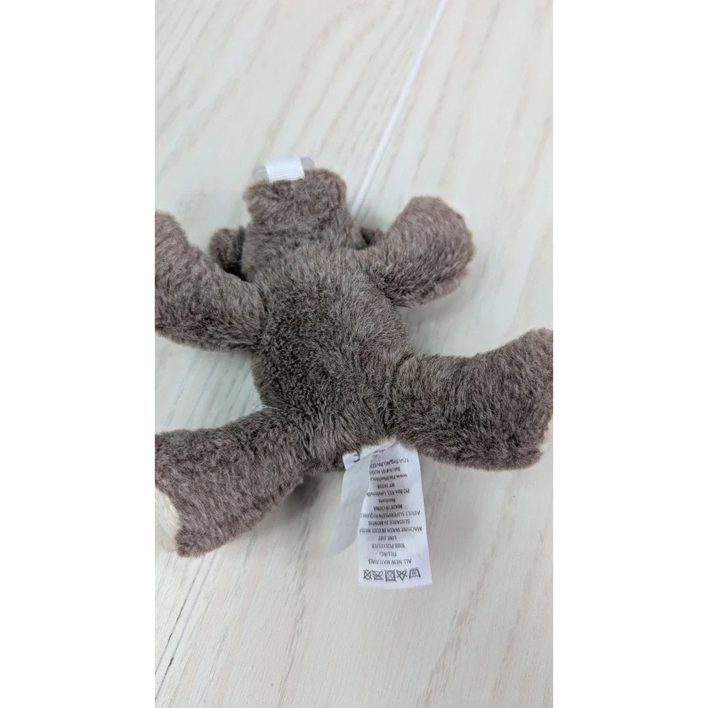 Nookums Paci-Plushies Puppy Dog Pacifier Holder Brown Spot eye Plush FLAW READ